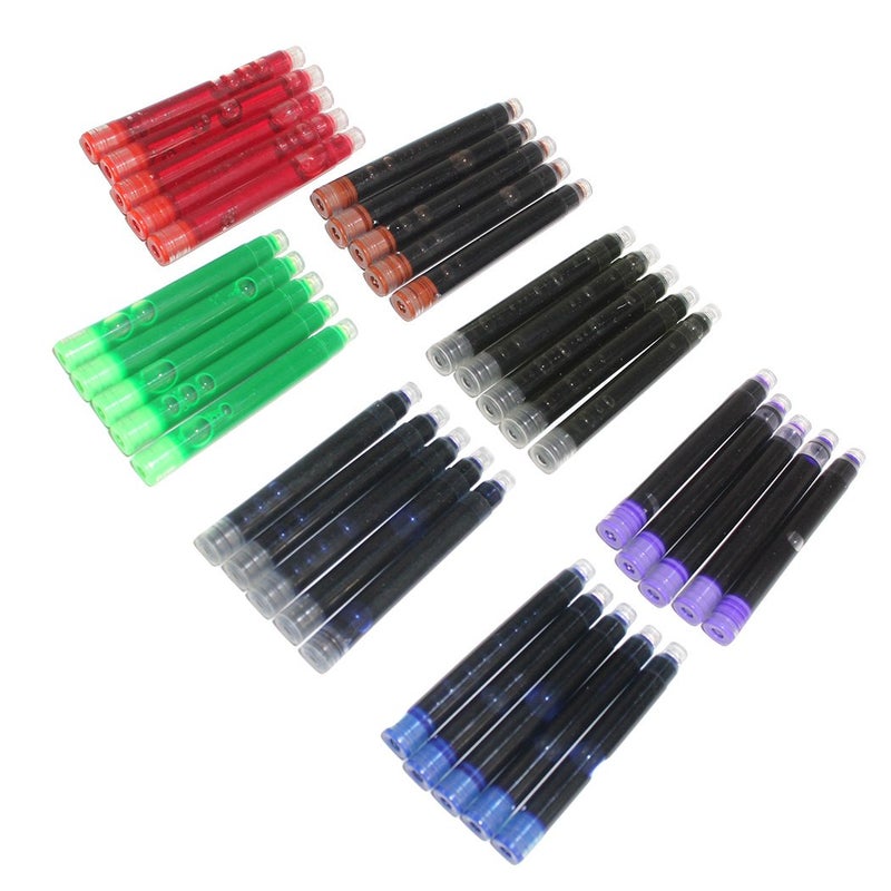 Gullor 35 PCS International Size Pen Ink Cartridge to Fit Jinhao Fountain Pens, 7 Colors, 7 Packs - Image 4